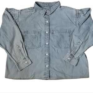 Levi's Blue Denim Shacket Size L